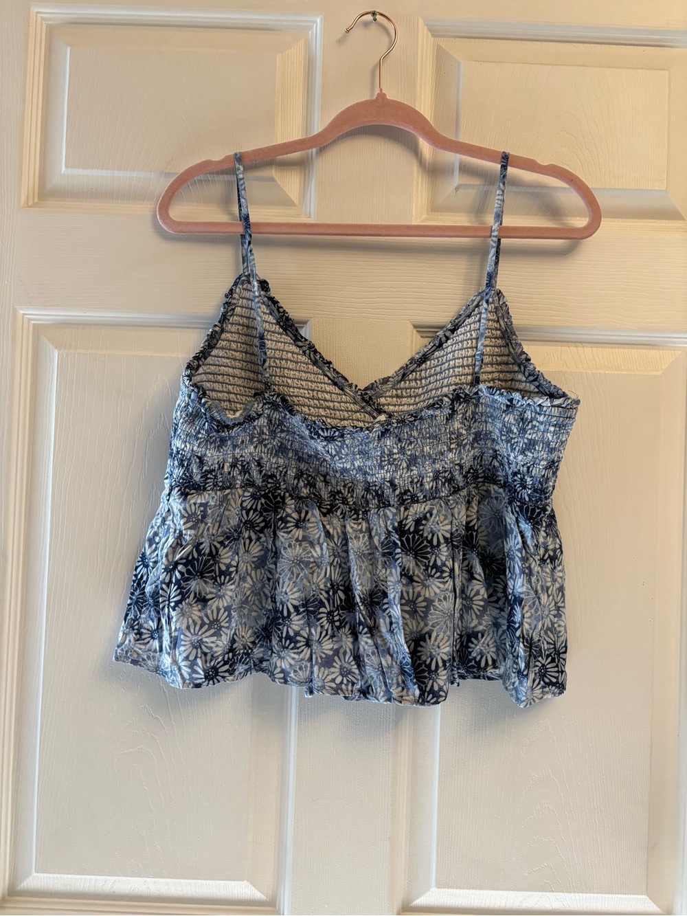 American Eagle Outfitters Blue Floral Tank Top - Picture 3 of 4